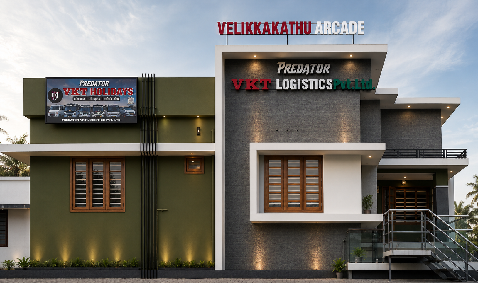 VKT Logistics Team Working in Modern Office Workplace